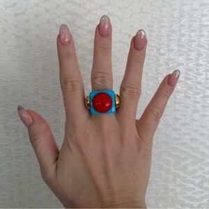 La Manso “Hot n’ Cold” Plastic Square Ring
